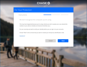 Chase Bank Scampage + Admin panel
