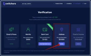 Switchere Verified Account – Perfect for (CC to BTC Cashouts)